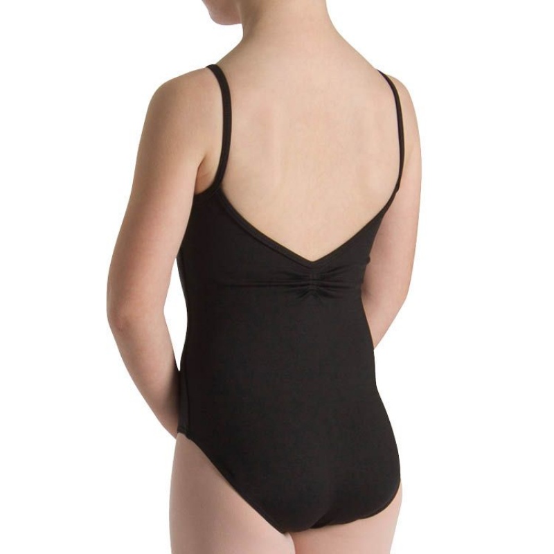 Kids' Bloch Teresa Pinch Front And Back Leotards Black | SMYVO66317