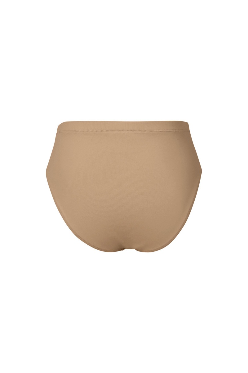 Kids' Bloch Zaniah High Waist Brief Underwear Tan | MYCVG68088