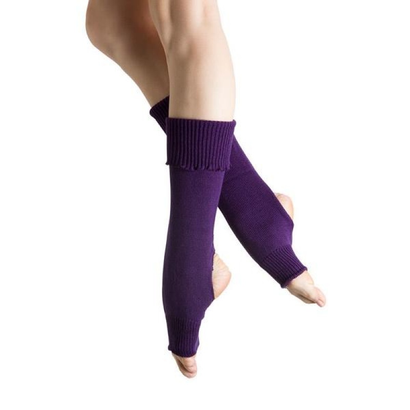 Men\'s Bloch Anya Legwarmers Knitwear Purple | EMYVG69007