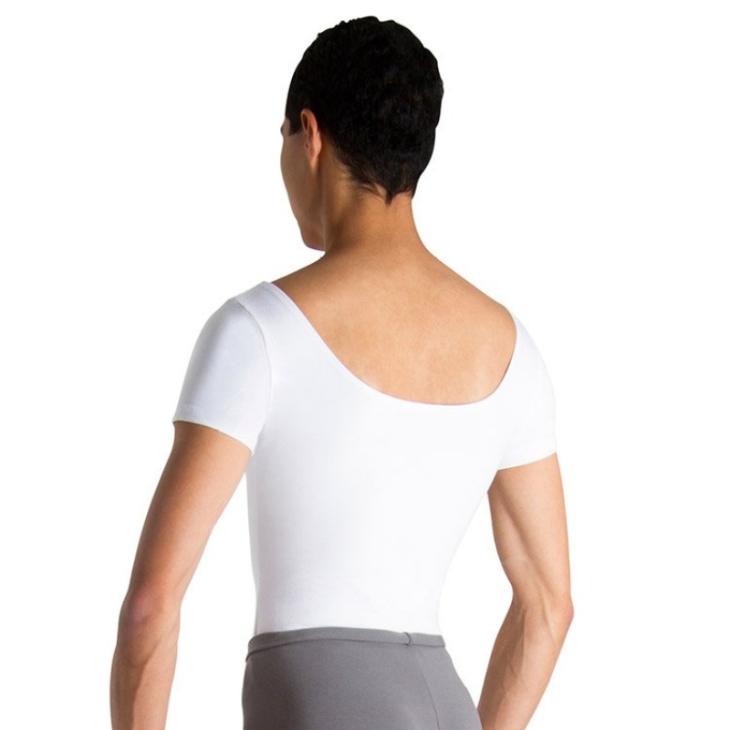 Men's Bloch Brett Leotards White | MYJBT43786