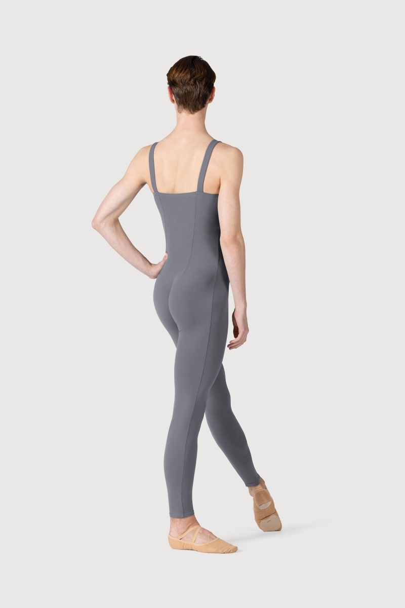 Men's Bloch Curtis Tank Strap Seamed Unitards Slate | MYJZR66998