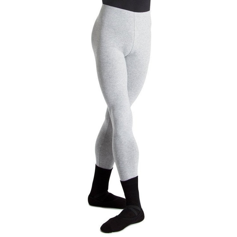 Men\'s Bloch Dale High Waist Full Length Tight Grey Marle | EMYVG28798