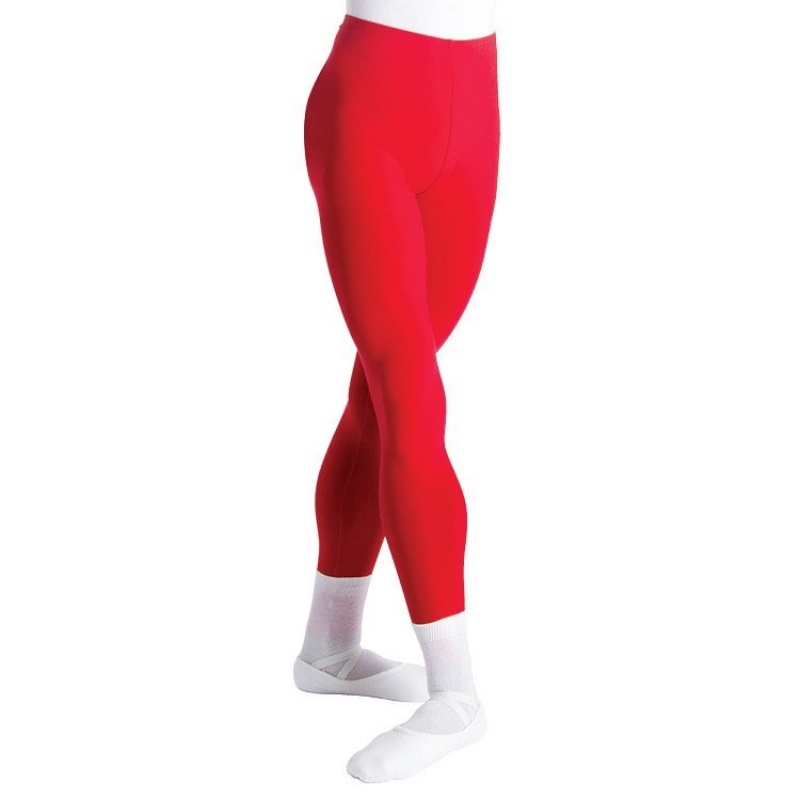 Men\'s Bloch Dale High Waist Full Length Tight Red | ZMYMJ60682