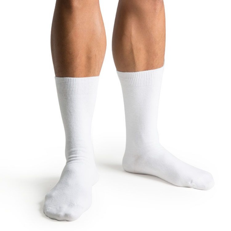 Men's Bloch Dance Socks White | XMYGW76611