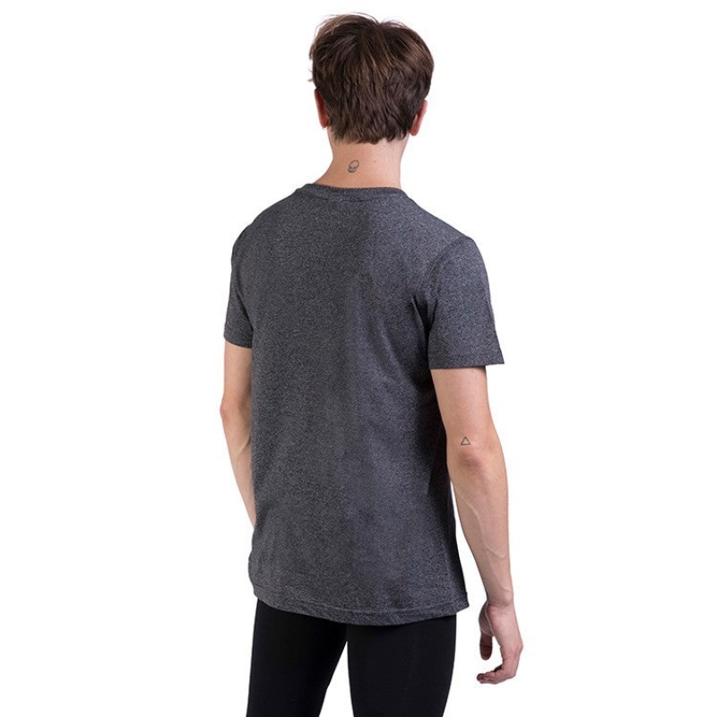 Men's Bloch Heath Relaxed Slim Fit Tops Dark Heather | GMYEC94999