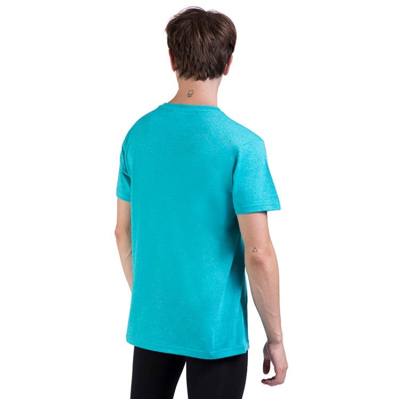 Men's Bloch Heath Relaxed Slim Fit Tops Jade | LMYSX31702