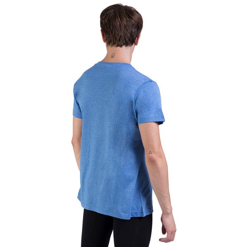 Men's Bloch Heath Relaxed Slim Fit Tops Royal | MYJKU17421