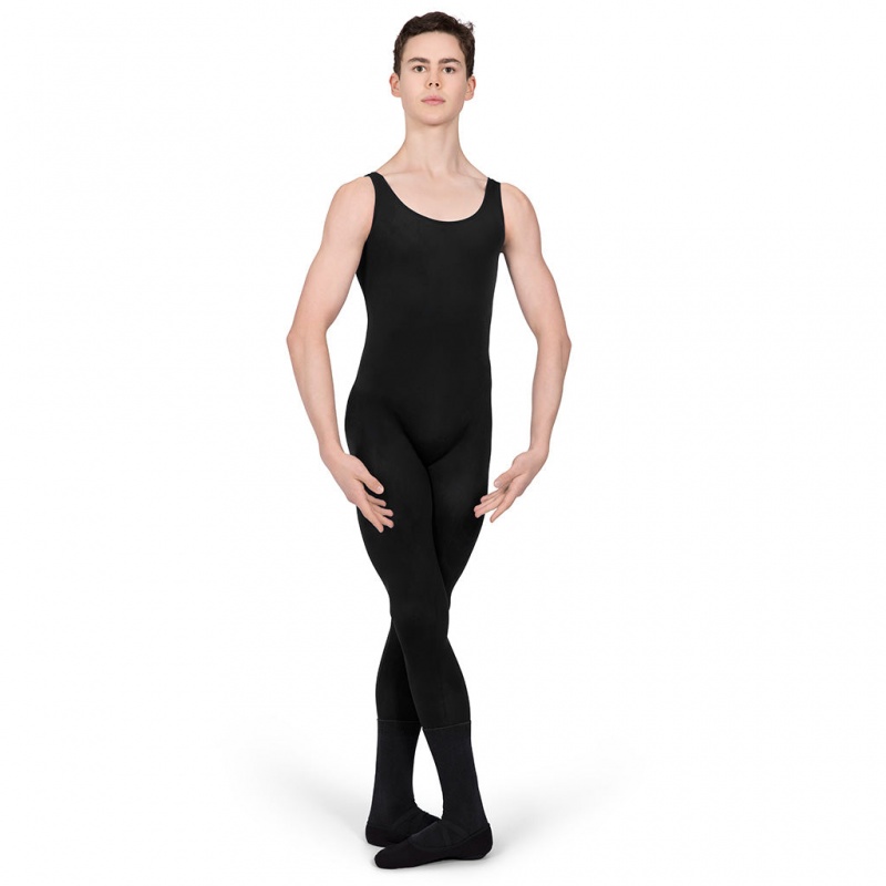 Men's Bloch Imperial Chad N/S Unitards Black | GMYUC28203