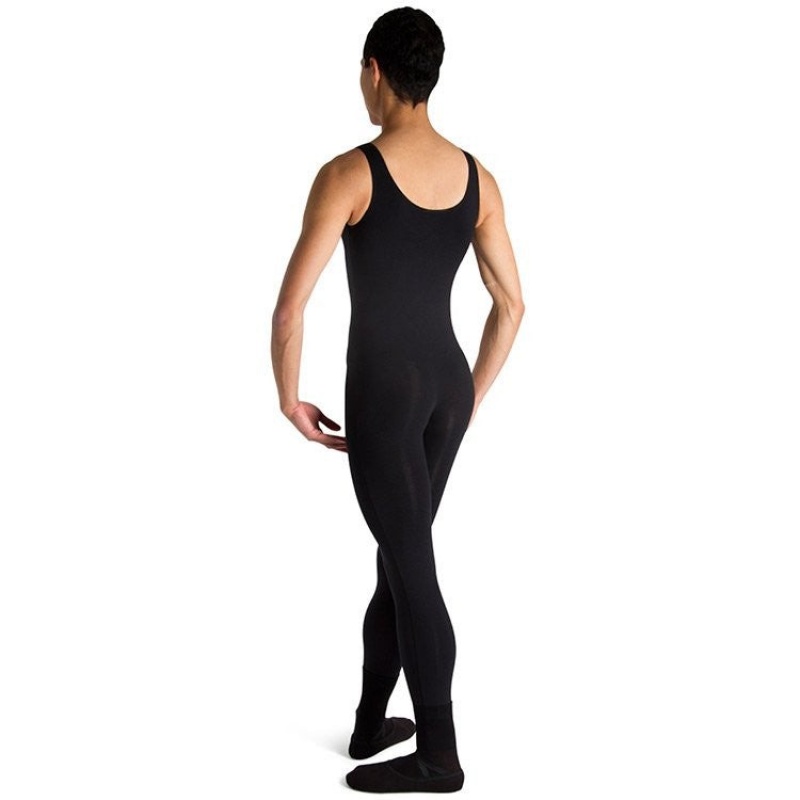 Men's Bloch Mark Scoop Neck Tank Unitards Black | DMYVO84890