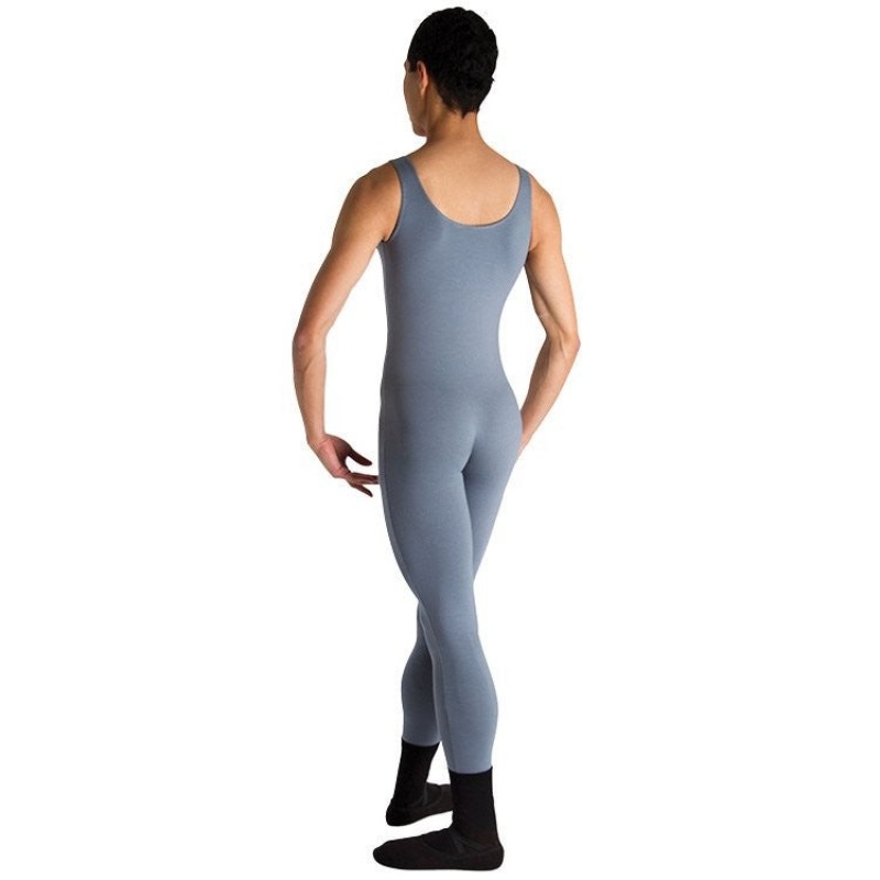 Men's Bloch Mark Scoop Neck Tank Unitards Gun Metal | MYNZX38700