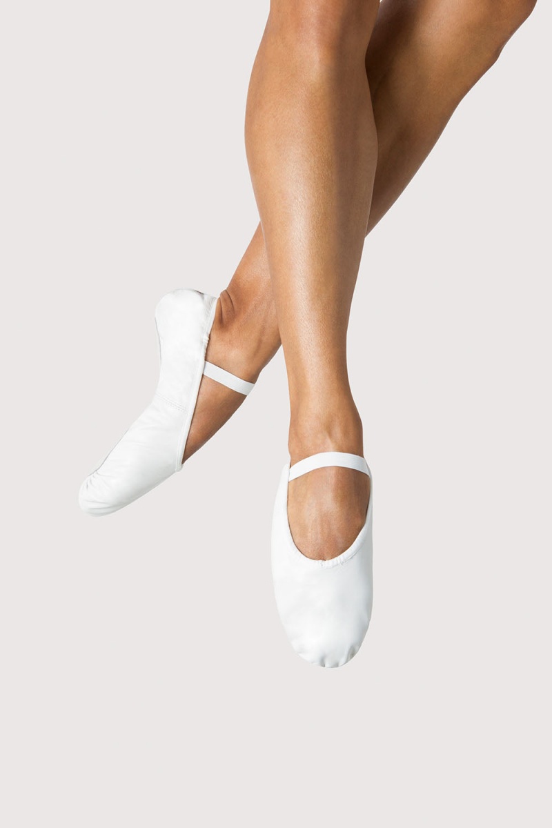 Men's Bloch Prolite Leather Ballet Flats White | BMYSO17730