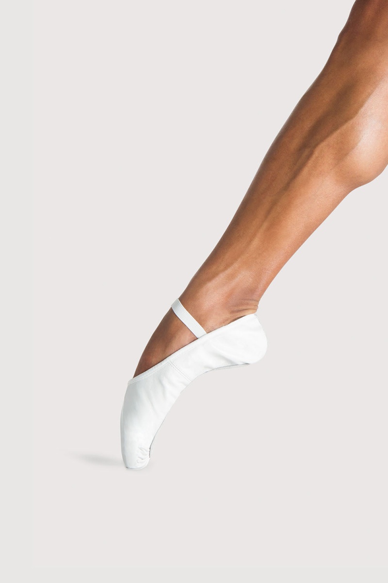 Men's Bloch Prolite Leather Ballet Flats White | BMYSO17730