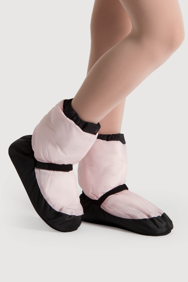 Women's Bloch Adult Warmup Booties Candy Pink | MYEAH28911