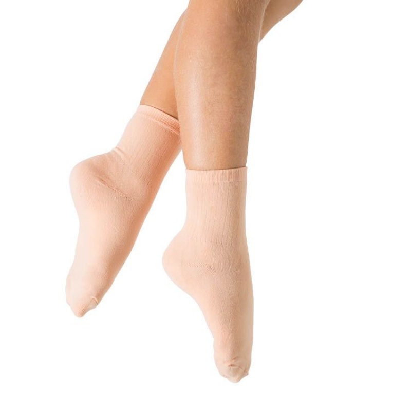 Women's Bloch Ballet Socks Pink | XMYBH55397