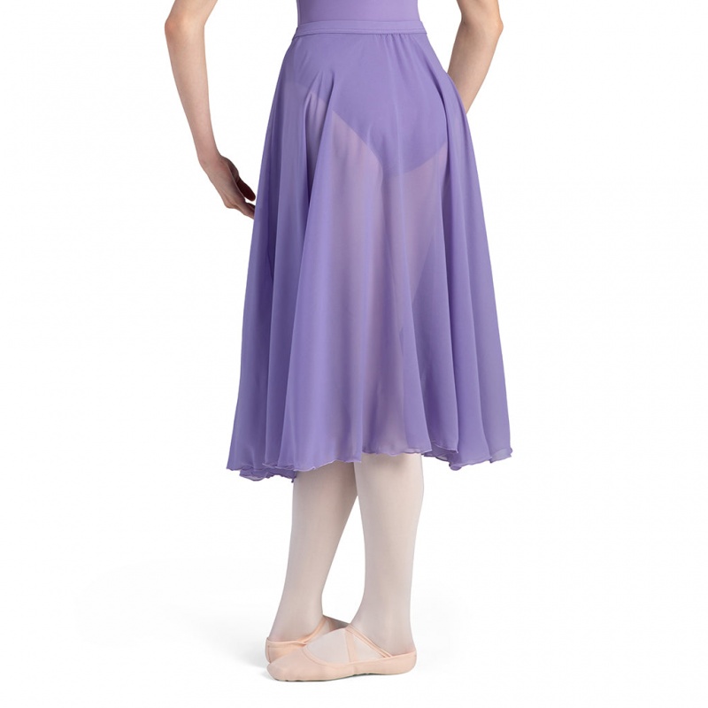 Women's Bloch Cambria Full Circle Chiffon Skirts Jacaranda | QMYUV84424