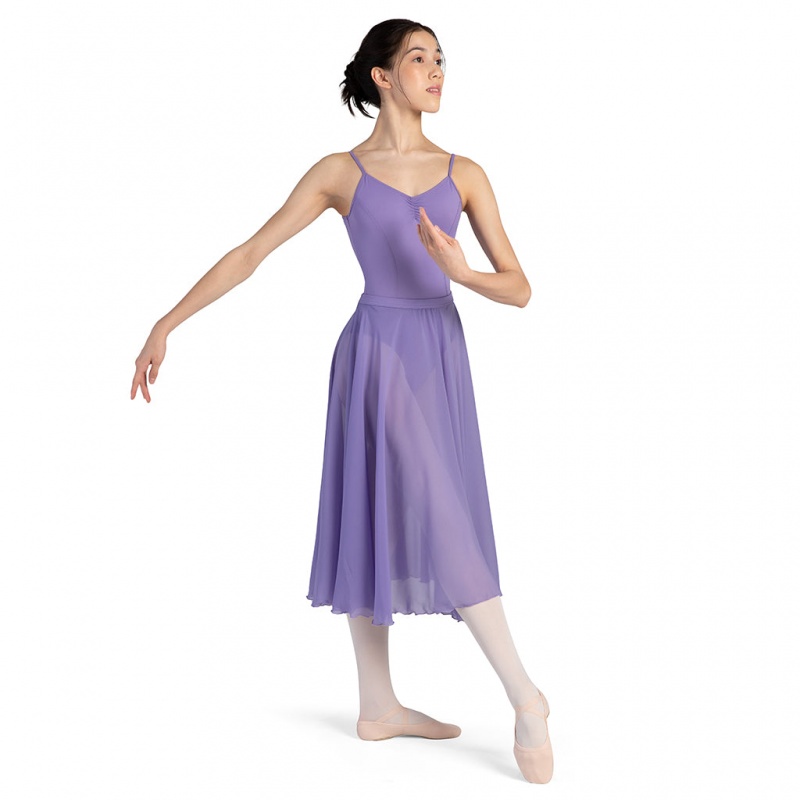 Women's Bloch Cambria Full Circle Chiffon Skirts Jacaranda | QMYUV84424