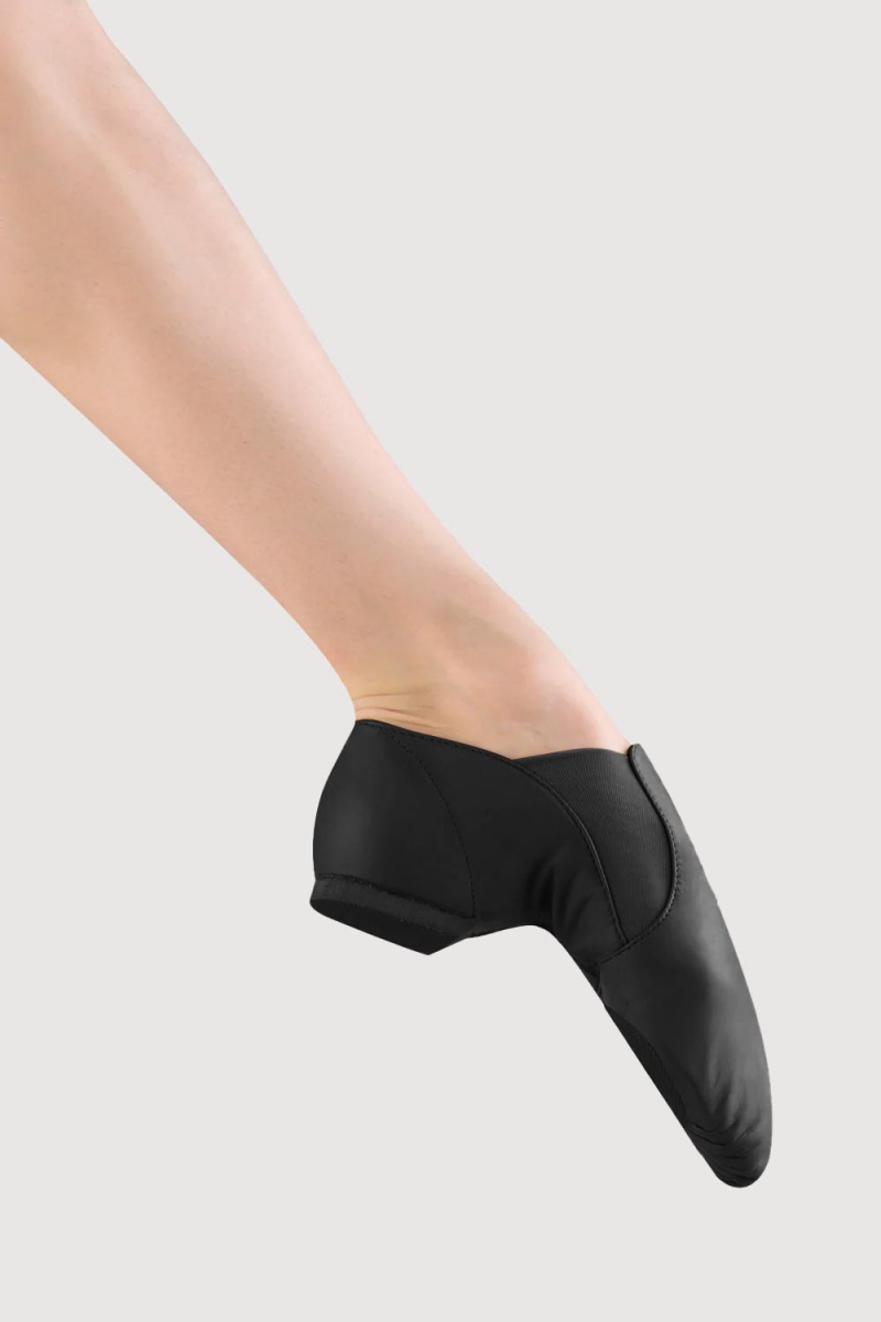 Women's Bloch Elastaboot Adults Jazz Black | ZMYMJ51948