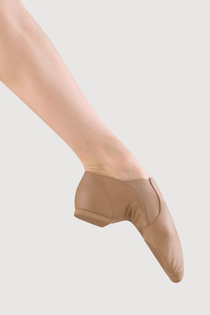 Women's Bloch Elastaboot Adults Jazz Tan | MYIIZ63650