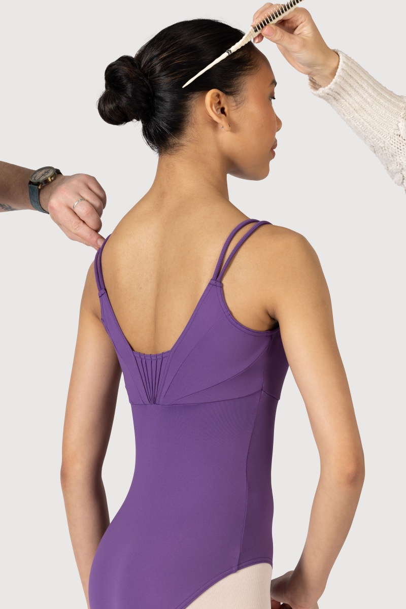 Women's Bloch Elegance Fan Leotards Purple | ZMYNQ21378