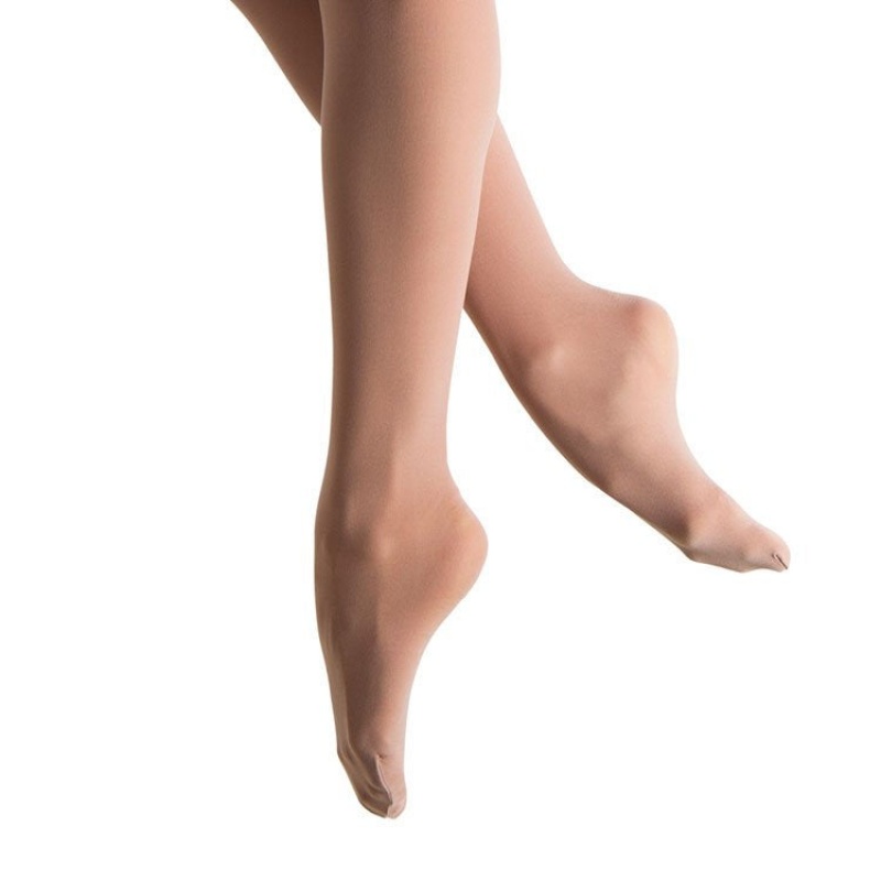 Women\'s Bloch Elite Footed Tight Tan | AMYDF15731