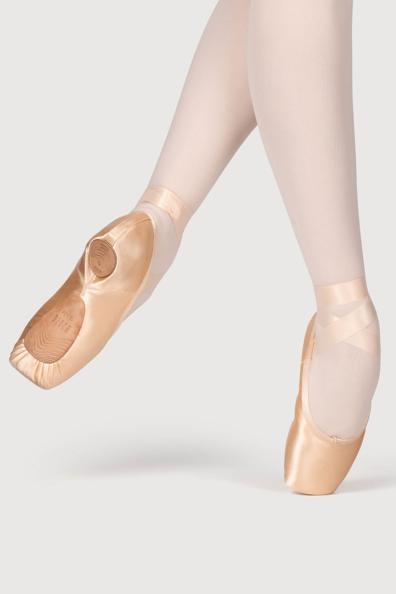 Women\'s Bloch Eurostretch Pointe Shoes Pink | MYICD36148