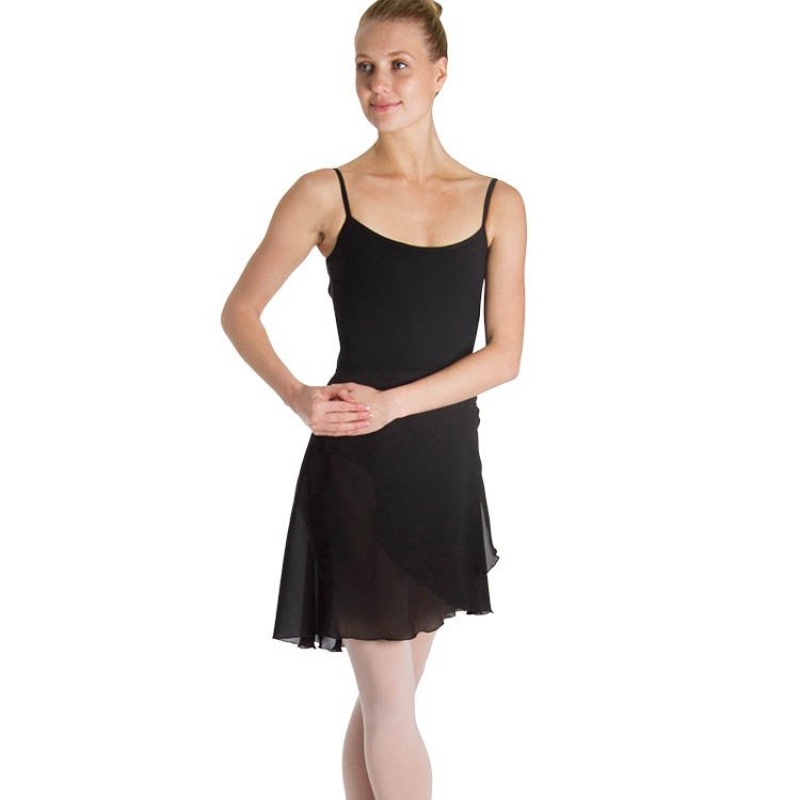 Women's Bloch Mirella Brea Knee Length Skirts Black | MYQAV24991