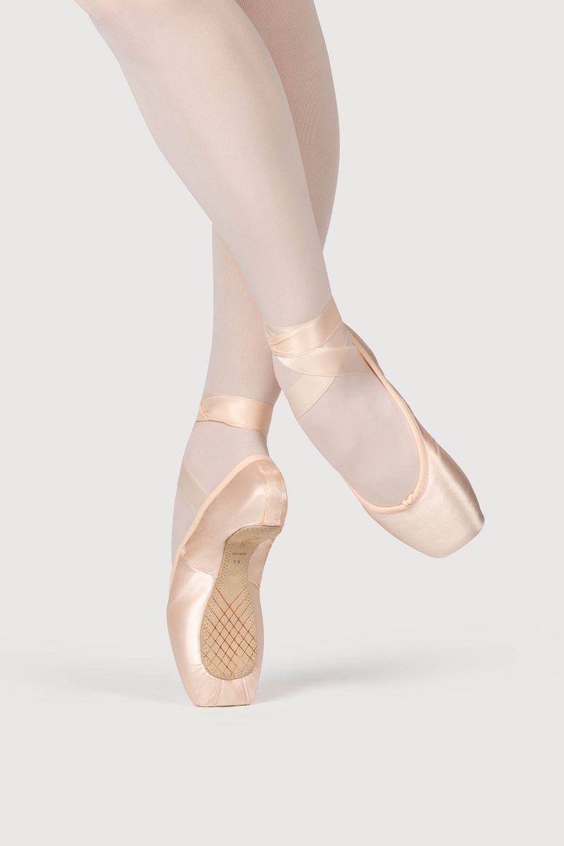 Women\'s Bloch Mirella Whisper Satin Pointe Shoes Pink | XMYBH37125