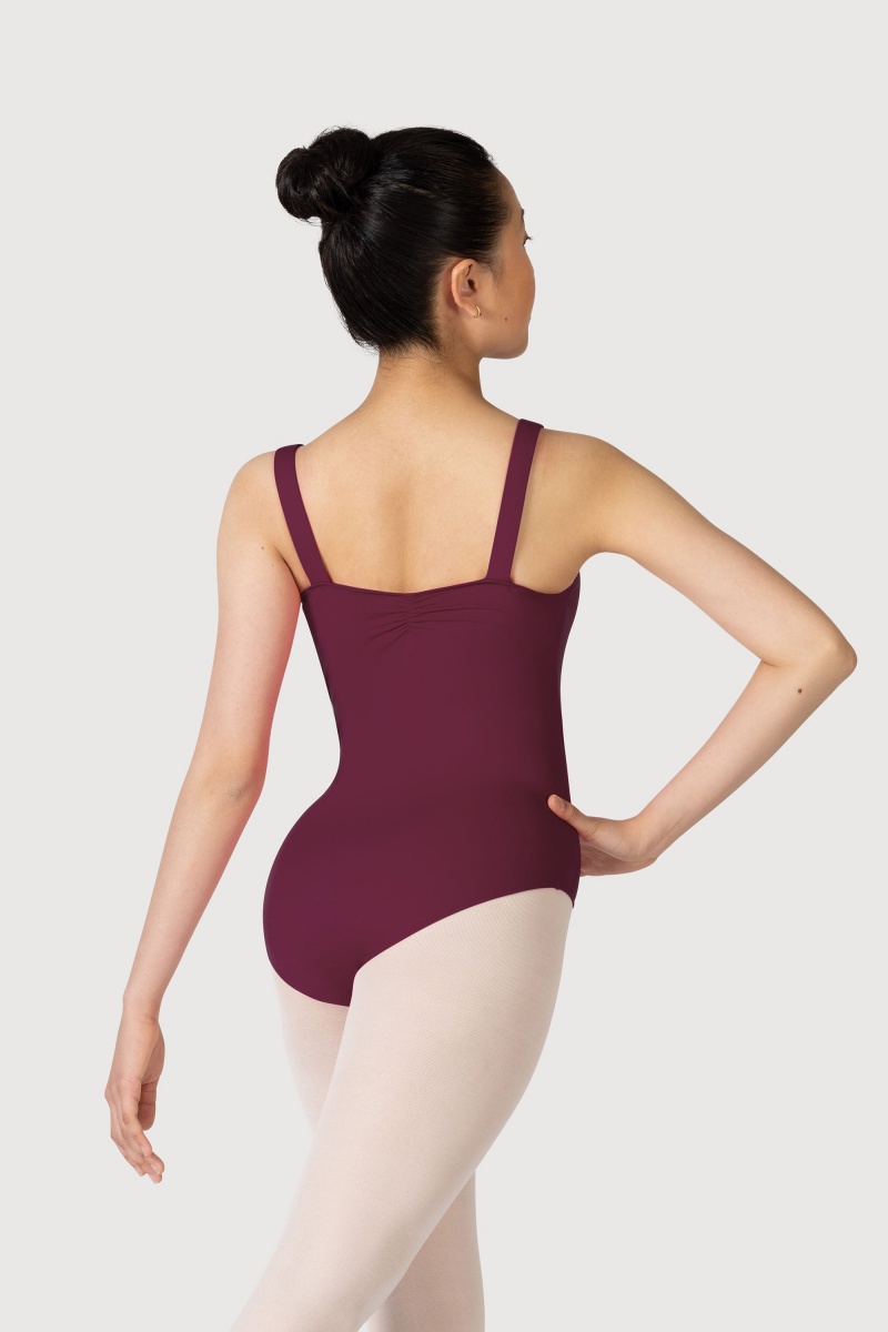 Women's Bloch Overture Obelia Princess Seam Leotards Burgundy | SMYNY53578