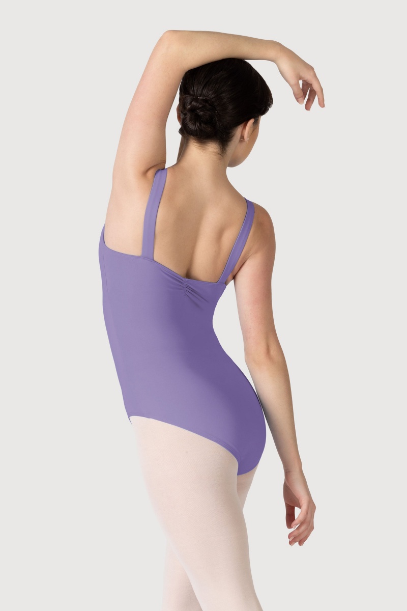 Women's Bloch Overture Obelia Princess Seam Leotards Jacaranda | MYIIZ63523