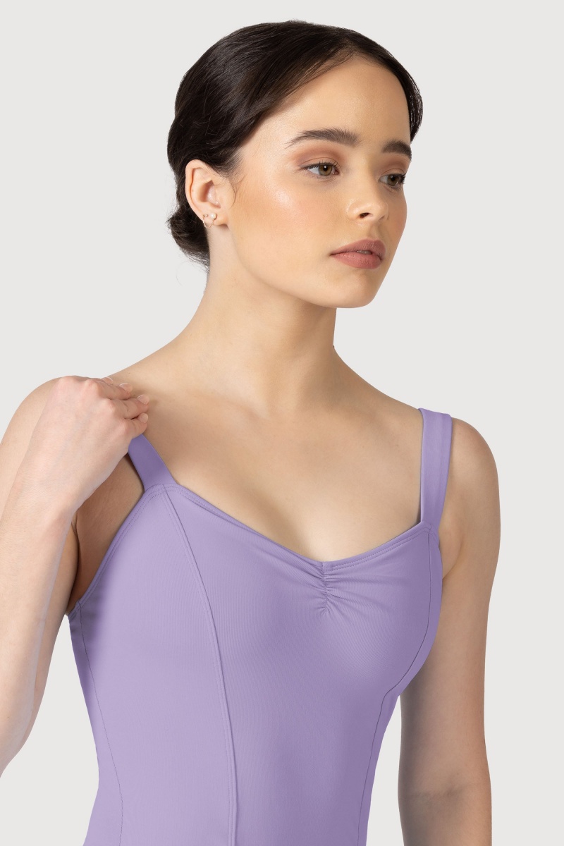 Women's Bloch Overture Obelia Princess Seam Leotards Lilac | GMYUC73453