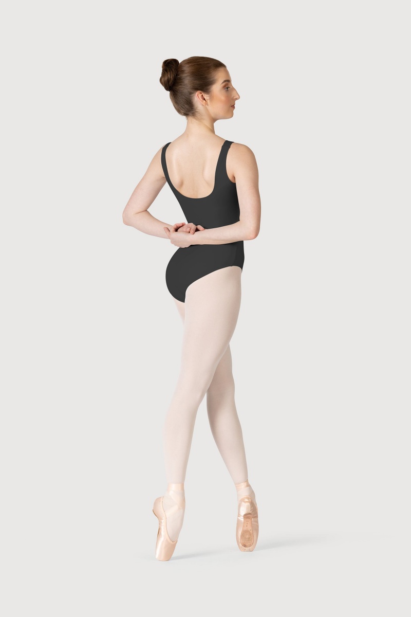 Women's Bloch Overture Odetta Sleeveless Pleat Leotards Titanium | DMYKV39182