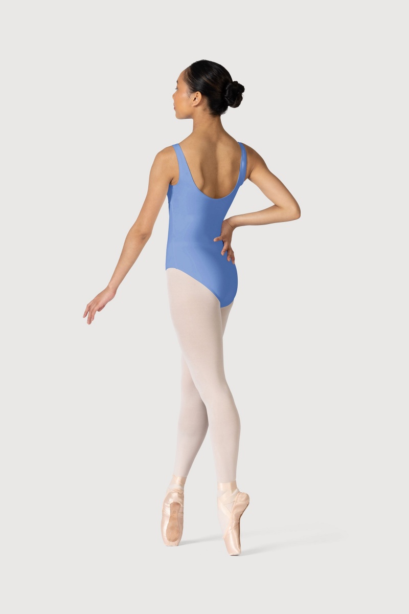 Women's Bloch Overture Ondina Princess Seam Leotards Cornflower | MYNZX99261