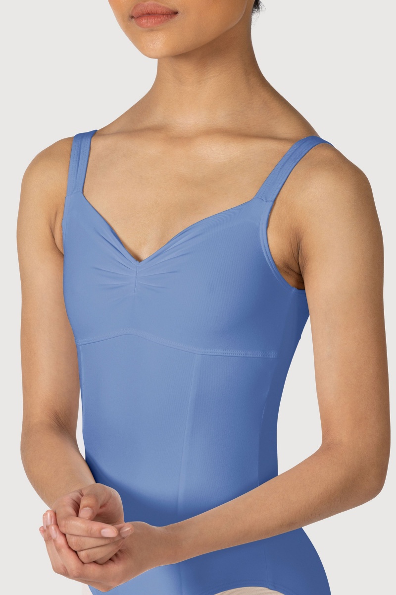 Women's Bloch Overture Ondina Princess Seam Leotards Cornflower | MYNZX99261