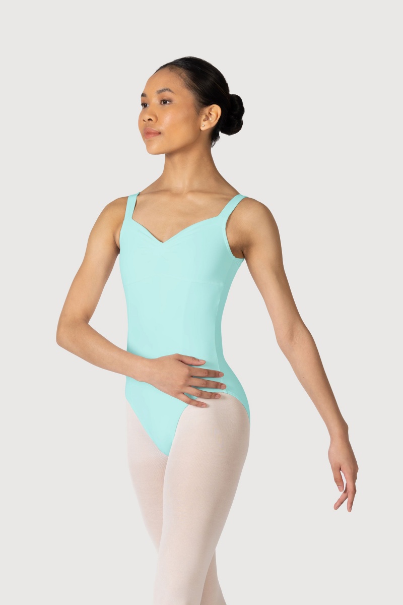 Women's Bloch Overture Ondina Princess Seam Leotards Iceberg | QMYWA99101