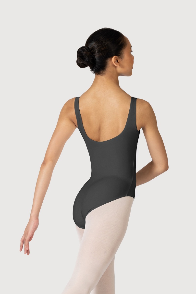 Women's Bloch Overture Ondina Princess Seam Leotards Titanium | MYXBR83275