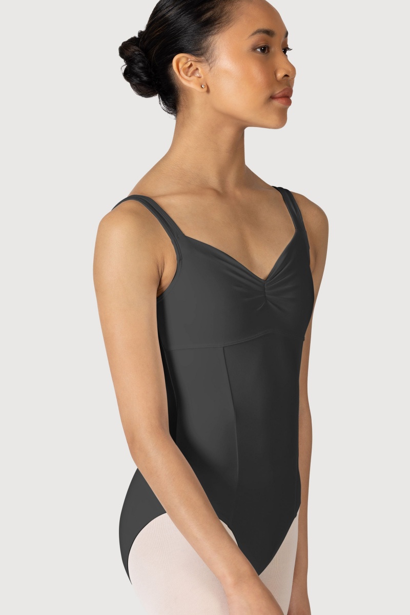 Women's Bloch Overture Ondina Princess Seam Leotards Titanium | MYXBR83275