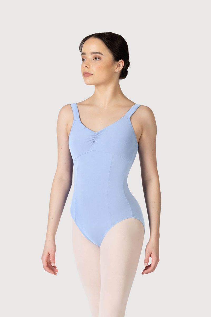 Women\'s Bloch Paradise Contour Leotards Ballet Blue | MYDFL66333