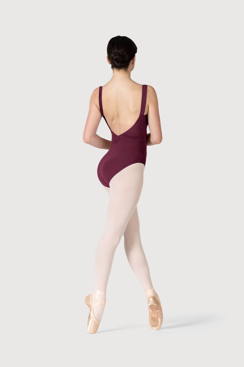 Women's Bloch Paradise Contour Leotards Burgundy | MYIIZ22641