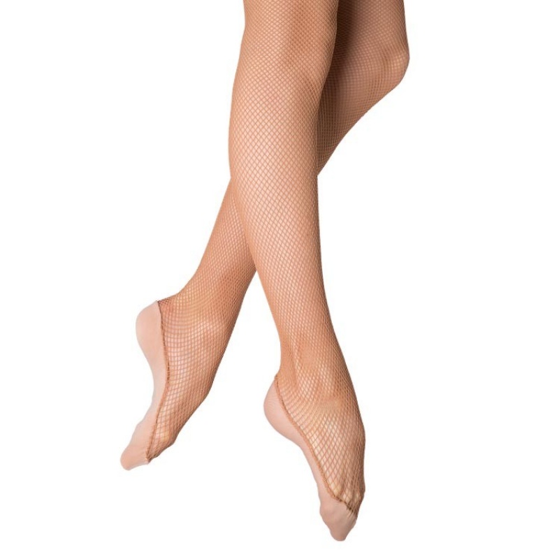 Women\'s Bloch Performance Mesh Footed Tight Tan | YMYGT62499