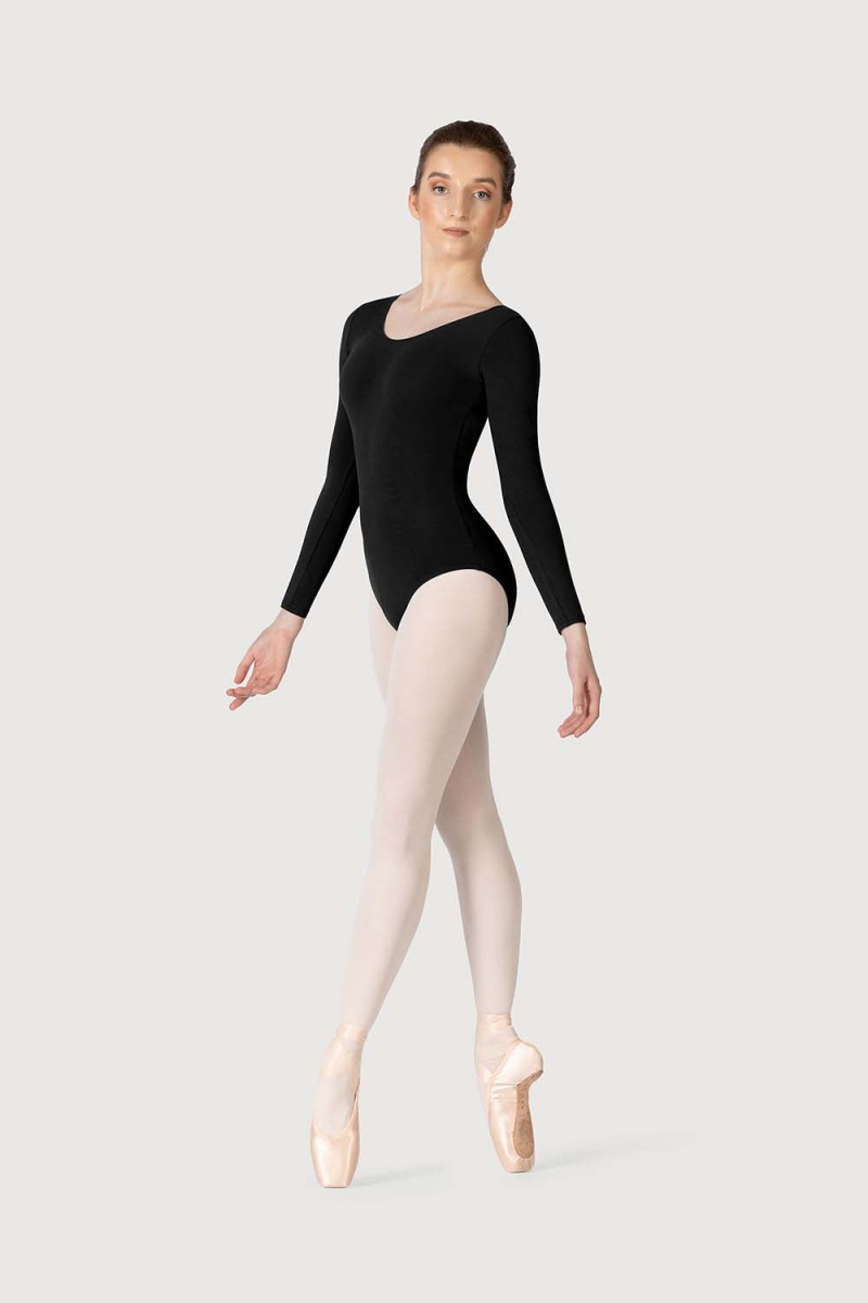 Women's Bloch Perla Leotards Black | AMYDF59683