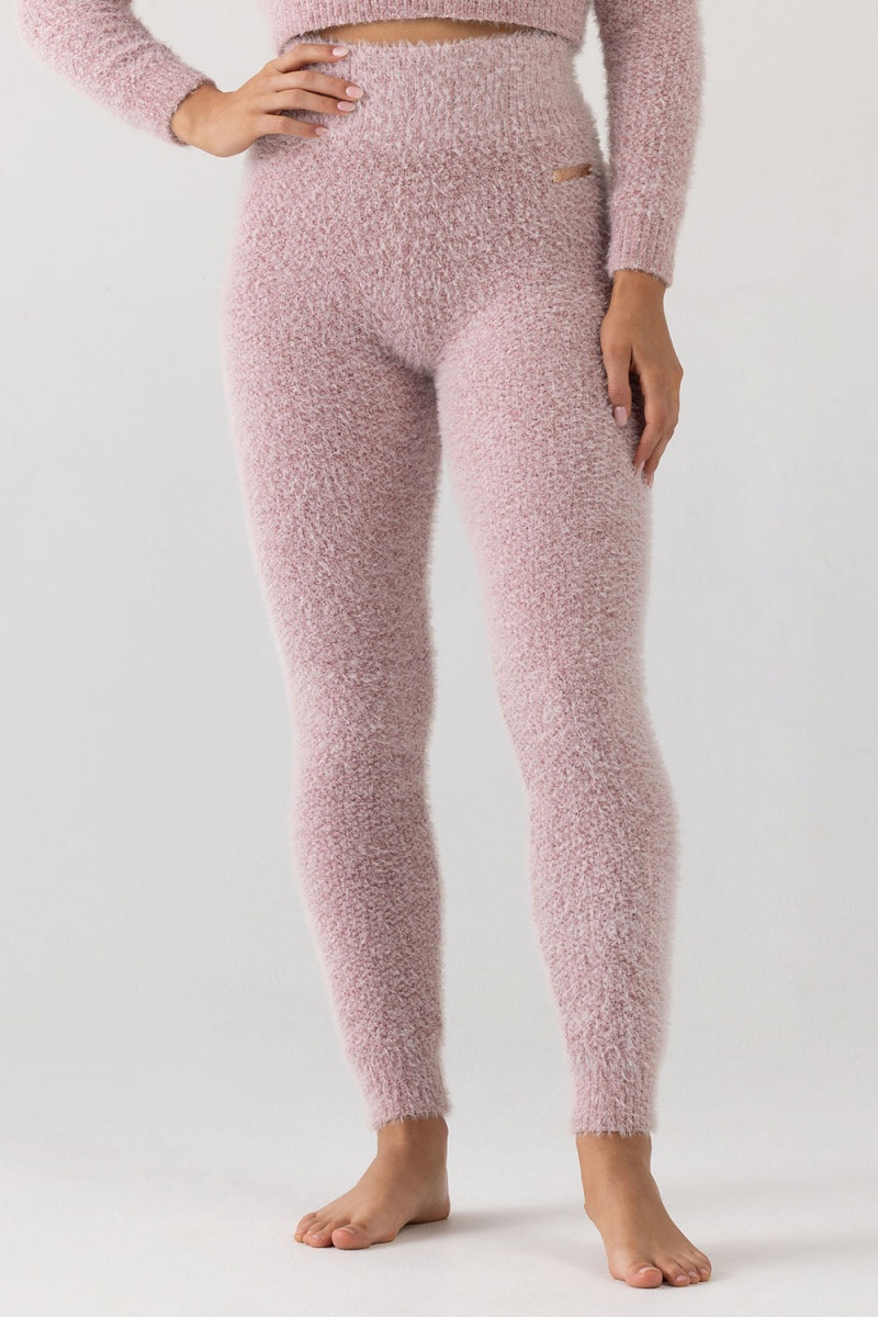 Women\'s Bloch Popcorn Stitch Tight Knitwear Dusty Pink | DMYVO97704