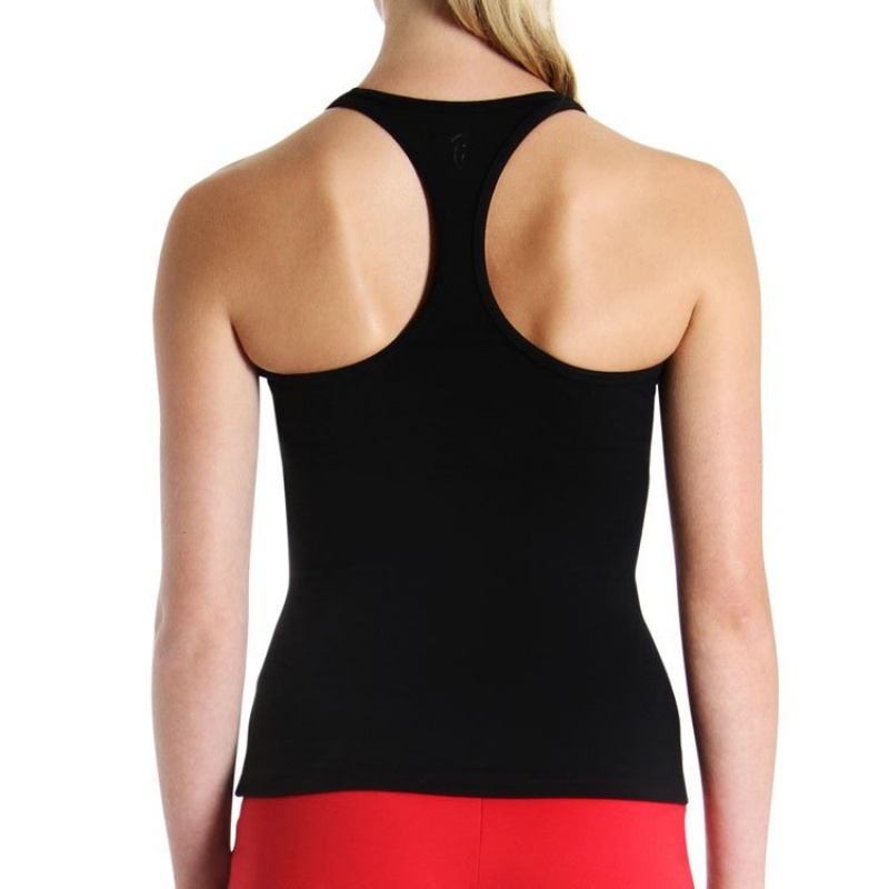 Women's Bloch T Back Singlet Tops Black | MYCVG41537