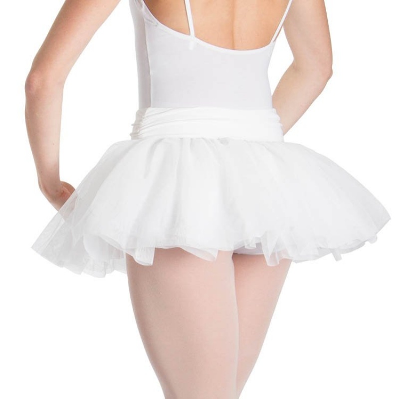 Women's Bloch Tutu Skirts White | QMYUV35915