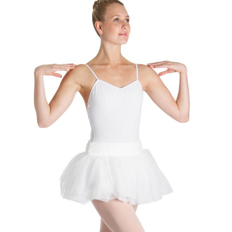 Women's Bloch Tutu Skirts White | QMYUV35915