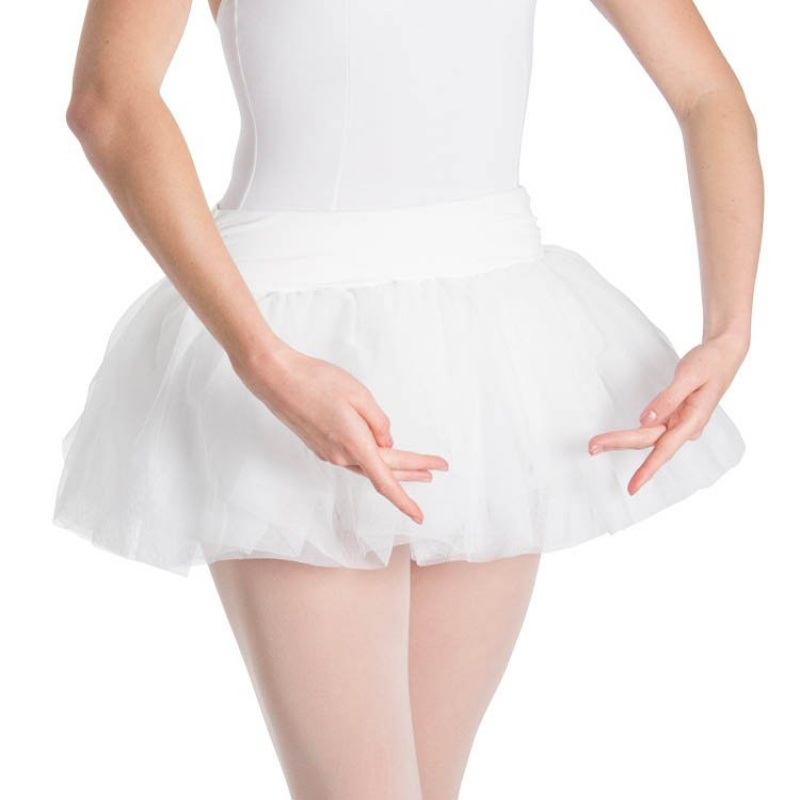 Women\'s Bloch Tutu Skirts White | QMYUV35915