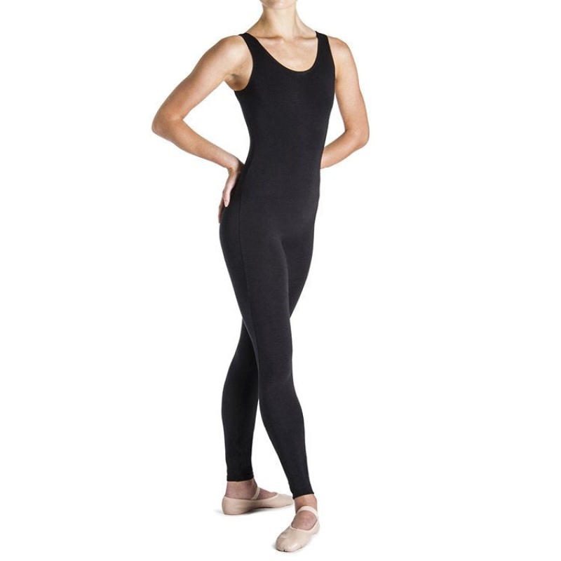 Women\'s Bloch Utano Scoop Neck Unitards Black | FMYHY93596