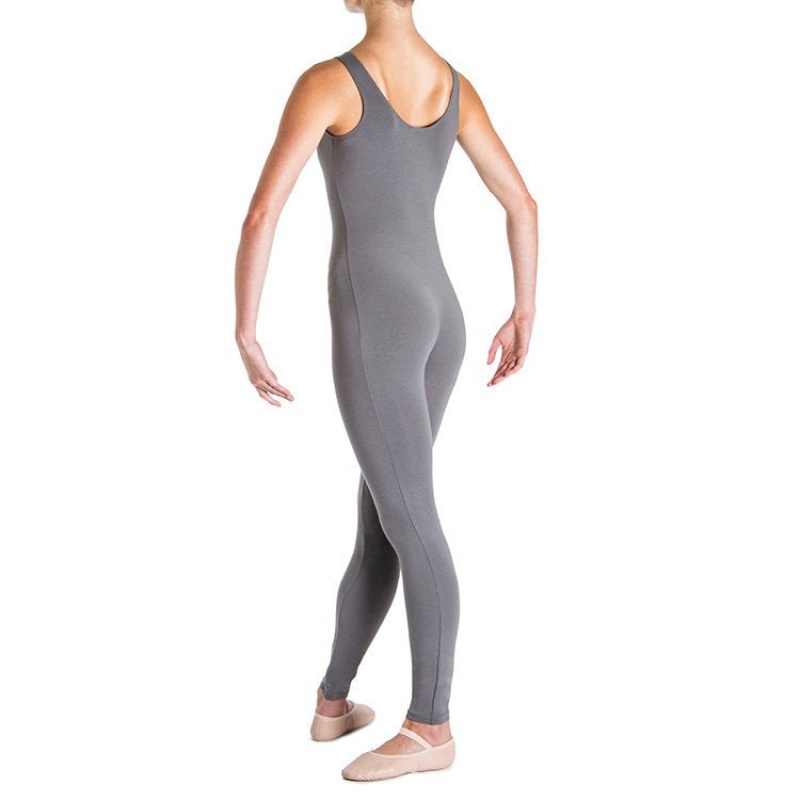 Women's Bloch Utano Scoop Neck Unitards Slate | MYEGJ49650