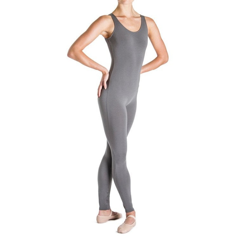 Women\'s Bloch Utano Scoop Neck Unitards Slate | MYEGJ49650