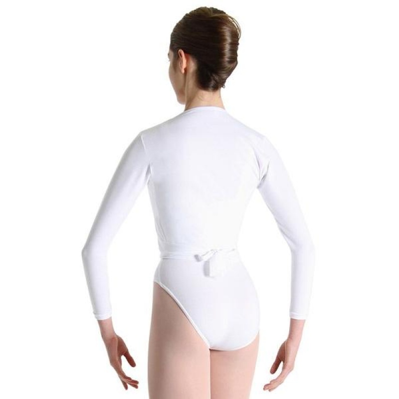 Women's Bloch Xenia Cross-Over Tops White | MYQAV15647